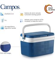 Nevera Portátil Térmica Azul y Blanco Polipropileno Ideal Para Actividades al Aire Libre en el Jardín Camping Barbacoas Pisicna Playa Capacidad 5/10/16/24/29/42LLitros - details 2