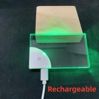 Tarjeta De Negocios LED Transparente DIY Iluminación De Acrílico Para Hombres Regalo Para Marido Y Padre Batería Recargable Incluida - details 2