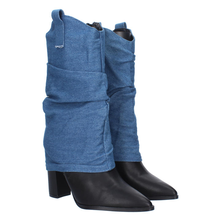 Shoes&blues.es Bota De Tacon Para Mujer, De Punta Fina Y Cierre De