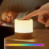 Lámpara De Noche Recargable Con Control Remoto Y Toque LED Mini Lámpara Portátil Para La Mesa De La Habitación Luz Dimmer Para Dormitorios - details 0