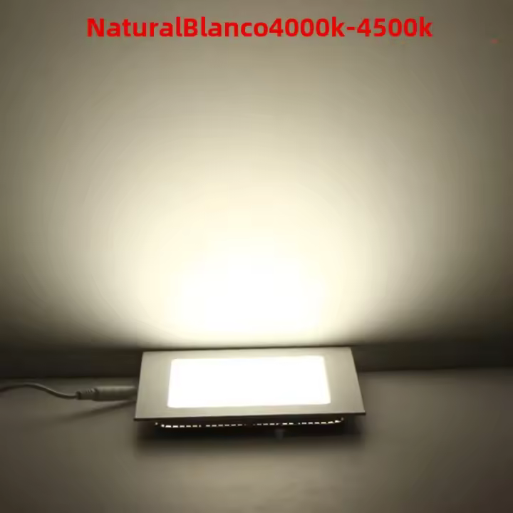 Spot LED Reducible Led Downlight 3W 4W 6W 9W 12W 15W 25W Cuadrado Luz De Techo Interior Recargada AC110V/220V Instalación Requedada - 1