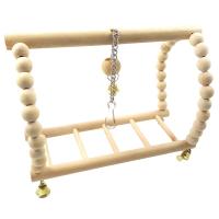 Juguete De Colgante Para Pájaros Madera Percha Para Periquito Con Bolas De Masticar Soporte De Sueño Para Cages Juguetes De Juego Para Pájaros Budgie - details 12
