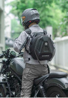 Bolsa De Motocicleta Para Asiento Trasero Impermeable Con Funda De Lluvia Y Diseño De Fibra De Carbono Bolsa De Almacenamiento Rígida Para Viaje Y Casco De Motocicleta - details 14