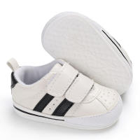 Zapatillas Deportivas Clásicas Para Bebés Con Estampado De Rayas Antideslizantes Material Suave Y Cómodo Suela De Terciopelo Unisex Para Niños Y Niñas Zapatos De Primeros Pasos - details 3