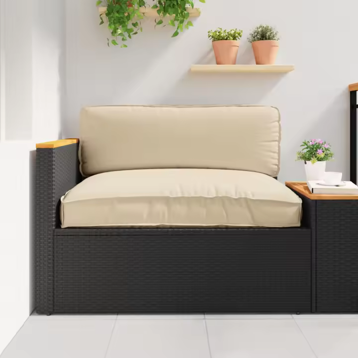 Cojín para Exterior vidaXL Beige Algodón 120 x 12 x 80 cm - 1