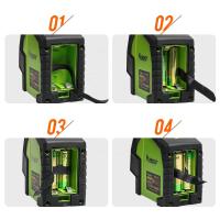 Nivel De Láser Verde Huepar 2 Líneas 2 Puntos Plumb Ángulo De Fan Self-leveling 130° Cruzada Vertical Y Horizontal Herramientas De Nivelación - details 6
