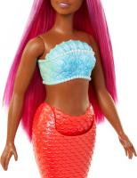 Barbie Sirena Cola Salmon muñeca sirena Mattel HRR04 - details 3