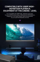 Mini portátil LED proyector De shot short 1080p HD cine en casa con cable teléfono móvil mismo soporte de pantalla 1080p - details 9