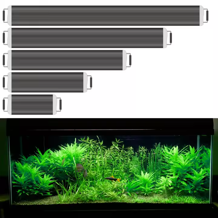 Luz LED para Acuario Lámpara de Acuario 4000K Impermeable con Soporte Extensible 6133 - 1