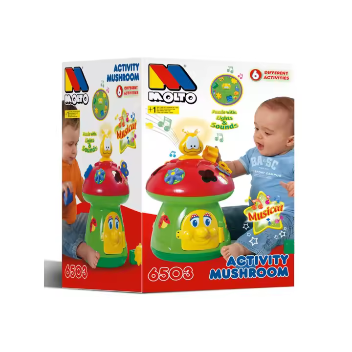 Seta actividades bloques 40 cm con musica, sonidos y formas (Molto 6503) - 1