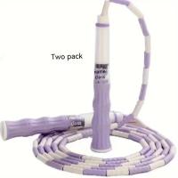 Bamboo Jump Rope 2.8M PVC Suave Con Cuentas Para Principiantes Adultos Y Niños Fitness Sin Enredos Training De Cardio - details 5