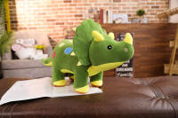 Juguete De Peluche Grande 40cm Triceratops Stegosaurus Creativo Dinosaurio Relleno Para Niños Regalo De Cumpleaños Material Suave - details 9