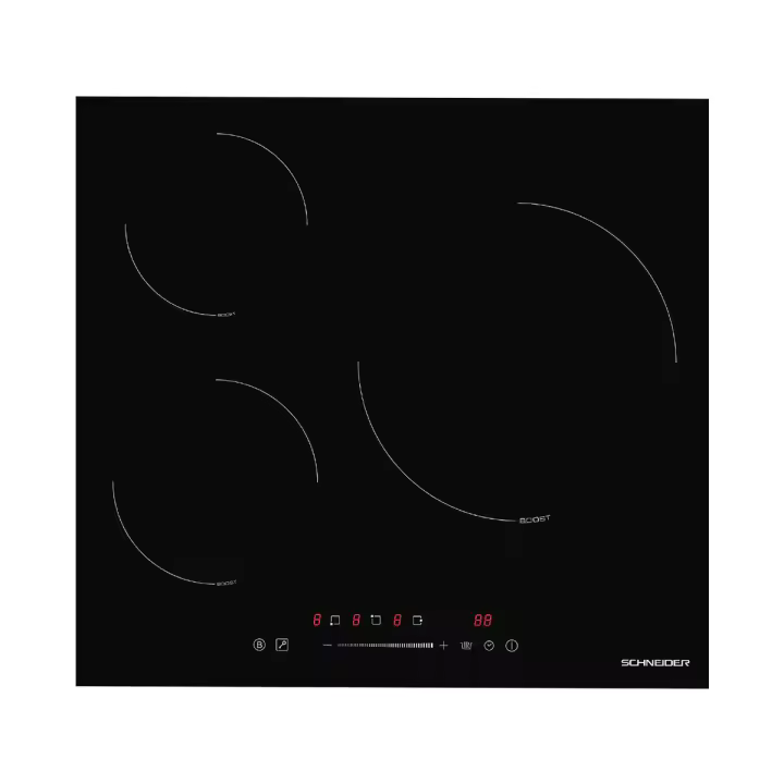 Placa de Induccion 3 zonas 60cm 7400w Negra SCHNEIDER SCTI6030N3/1 - 1