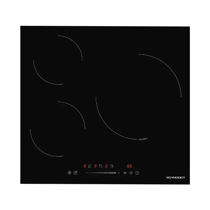 Placa de Induccion 3 zonas 60cm 7400w Negra SCHNEIDER SCTI6030N3/1 - 1