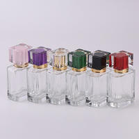 Botella De Perfume Vacía De Vidrio Transparente 50ml Reemplazo Para Viajes Pack De 1 Botella De Cosméticos De Alta Gama - details 1