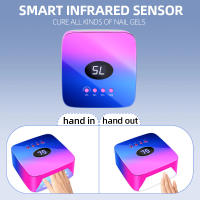 Lámpara De Uñas LED Recargable 54W Sin Cable Para Secado De Esmalte Gel Con Sensor Automático Machine De Secado De Uñas Wireless Tamaño 19*19*9cm Peso 820g - details 3