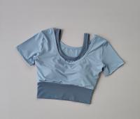 Top De Fitness Para Mujer Verano Transpirable Con Sujetador Integrado Ropa De Danza Yoga Secado Rápido Talla Tight - details 3