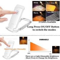 Lámpara De Lectura Mini LED Con Clip Recargable Por USB Protección Ocular Ajustable En Brillo Portátil Para Noche Y Libros - details 2