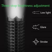 Lámpara De Mano KDULIT Con Doble Función De Autodefensa Y Iluminación Super Brilla Telescopio Recargable Para Exteriores - details 8