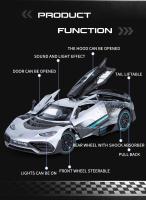 Coche De Deportes AMG ONE Escala 1:24 Modelo Juguetes Metálicos Con Ruedas Libres Simulación De Sonido Y Luz Regalo Para Niños Tamaño Aproximado 21*9*5CM - details 1