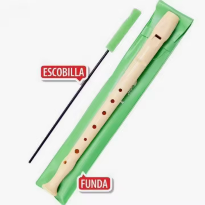 NAKLOE - Flauta - Flauta Escolar - Flauta Dulce - Flauta con funda - Flautas - Flauta con Escobilla - 1
