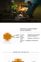 Adaptador De Recarga Para Estufa De Camping Widesea Quemador De Gas Butano LPG Saver Equipo De Camping Metálico No Certificado CE - details 0
