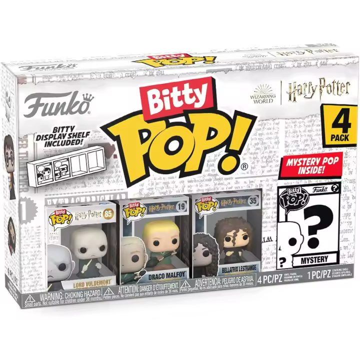 Pack 4 Figuras Funko Bitty POP Voldemort Harry Potter - 1