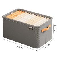 Organizador De Ropa Plegable 1PC Para Armario Almacenamiento De Pantalones Y Juguetes En Cajon Material De Tela No Tejida Tipo Organizador De Armario - details 4