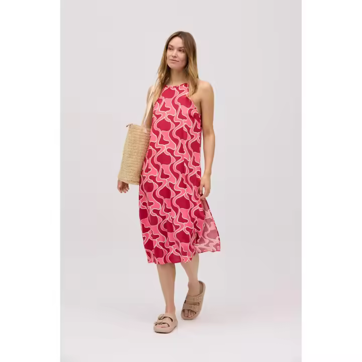 Ysabel Mora - Vestido midi aberturas estampado - 1