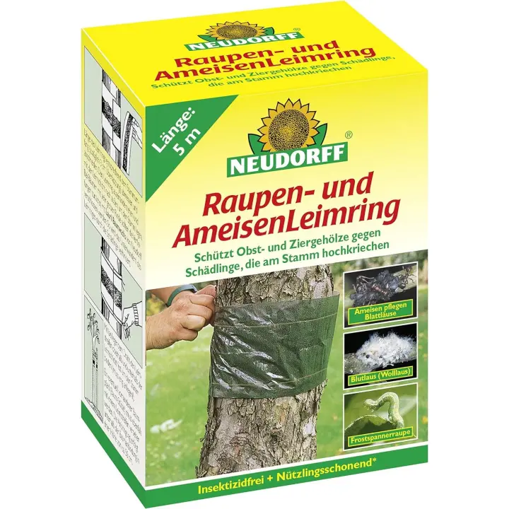 Cinta encolada contra orugas, hormigas y pulgones protector para frutales y plantas - 5m - Neudorff - 1