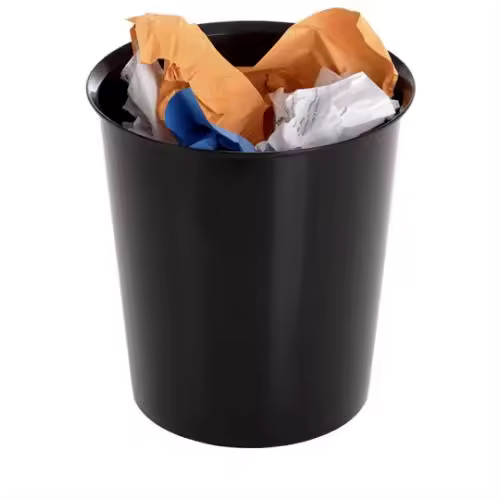 Papelera 18 litros reciclable 290 x 310mm negra archivo 2000 2001 ne - 1