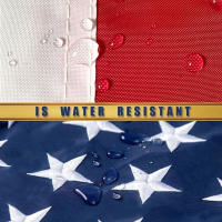 Bandera Estelar De Estrellas Y Pabellón Americano De Poliéster Con Encaje Decoración Patriótica Para Jardín Y Casa Resistente Al Clima Con Ganchos Para Palas Exterior - details 5