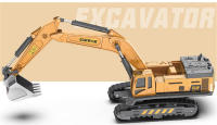 Juguetes Para Niños Camión Miniatura De Aluminio Excavadora Bulldozer Y Grúa Modelo De Vehículo De Tierra Metal Juguete Educativo Para Niños - details 8