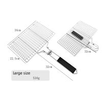 Cesta De Asado En Acero Inoxidable 304 Con Red Non Stick Para Barbacoa Herramienta De Picnic Para Carne Y Vegetales - details 5