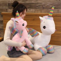Muñeco De Peluche Suave Y Lindo De Unicornio Con Arcoíris Para Niñas Juguetes De Algodón PP Decoración De Hogar Regalo Con Almohada Rosa Para Niños - details 11