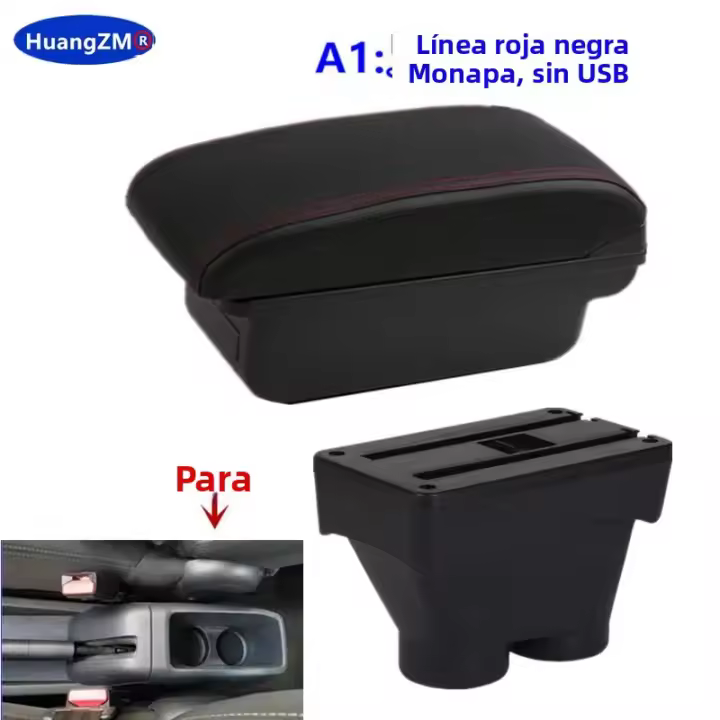 Caja De Reposabrazos Para Peugeot 208 2012-2018 Accesorios Interiores Del Coche Material De Cuero Y Plástico Retrofits Especiales Para Peugeot 208 - 1