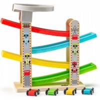 Pista de Madera con Coches en colores Woody - details 0