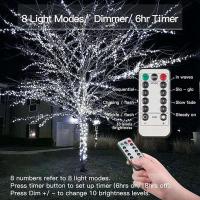 Luces De Hilo De Cobre LED 50/100/200 Con Control Remoto Y 8 Modos Operadas Por Batería O USB Impermeables Para Decoración De Hogar Y Bodas - details 2