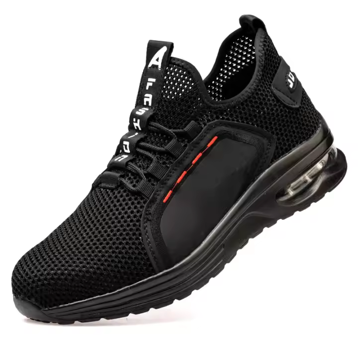 Zapatos De Seguridad Para Hombre Y Mujer Con Suela De Air Cushion Respirables Antipinchazos Y Punta De Acero Para Trabajo - 1