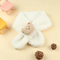 Bufanda De Peluche Oso Para Bebés Niños Y Niñas Niños Caliente Neckerchief Estilo Coreano Color Sólido Diversión De Invierno - details 3