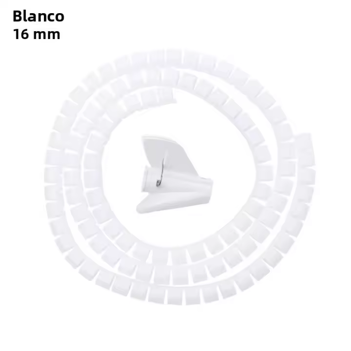 Organizador De Línea De 2 Metros 10/16 Mm Protección Para Tubo Espiral De Enrollado De Cable Protección Para Cables Y Sistemas De Red - 1