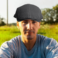 Gorra plana simple de Algodón para hombre, Sombrero de Pintor vintage, informal, combina con Todo, hacia adelante - details 2