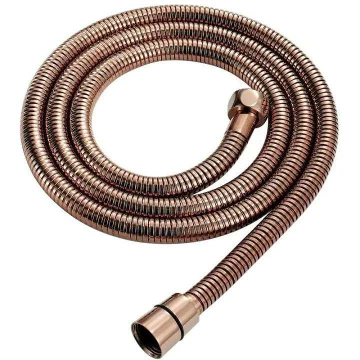 Flexible de douche 150 cm vieux cuivre  rétro tuyau de douche  tuyau de douche laiton douche Or rose Ephé - 1
