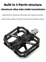 Pedal De Bicicleta De Montaña LITEPLUS Ultraligero De Fibra De Carbono 185g Con Eje De Titanio Y 3 Rodamientos Antideslizante Para Carreras Y Bicicletas De Carretera - details 3