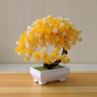 Planta Artificial De Bonsái Pequeña Decoración De Mesa Para Sala De Estar Y Bodas Arbol De Plástico Falso Para Decoración De Hogar Y Jardín - details 11