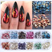 12 Colores De Foils Para Uñas Brillantes Y Elegantes Decoración Con Chips De Aluminio Para Arte De Uñas Kismis Caja Individual - details 2