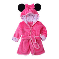 Niños Niña With Caucha Fleece Albornoz Bata Ropa de dormir Pijamas - details 2