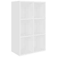 vidaXL Estantería/Aparador madera contrachapada 66x30x98cm Blanco, Negro, Roble Sonoma Mueble Almacenaje Estantería para Oficina, Estudio, Dormitorio Estantería/Librería/ mueble de Almacenamiento - details 5