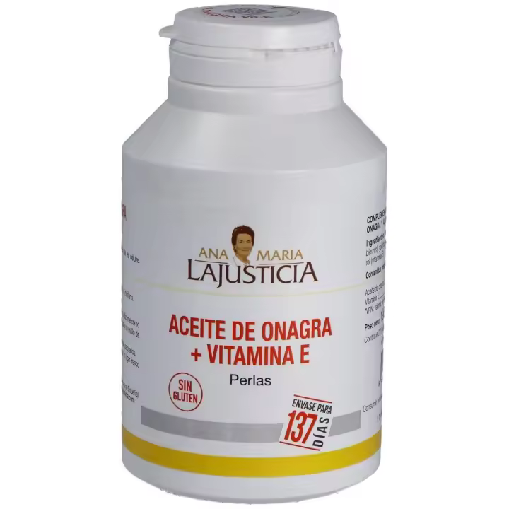 Ana Maria Lajusticia Aceite De Onagra + Vitamina E 275 Perlas - 1