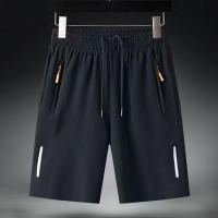 Shorts Casuales Para Hombre Verano Transpirables Running Gym Fitness Deportes Talla Hasta 3XL Negro Con Bolsillos - details 3